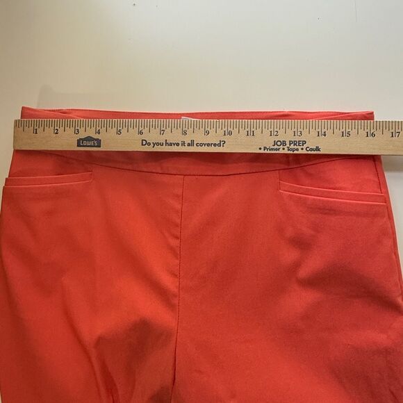 Chico's So Slimming Brigitte Ankle Pants, Orange,‎ Size 12 - Picture 2 of 11